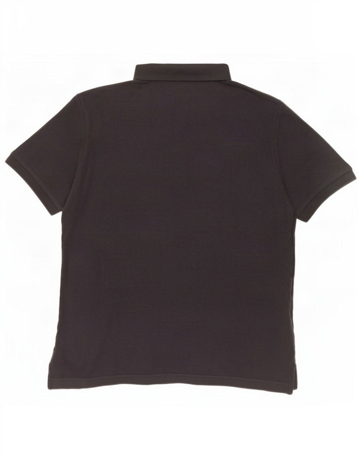 Polo Nike Hombre Grande Negro Algodón