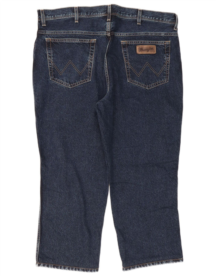WRANGLER Vaqueros rectos Texas Capri para hombre W42 L24 Algodón azul marino