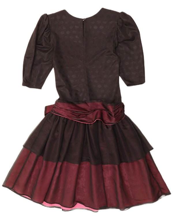 YESSICA Vestido escalonado para mujer EU 36 Pequeño Poliéster color block negro