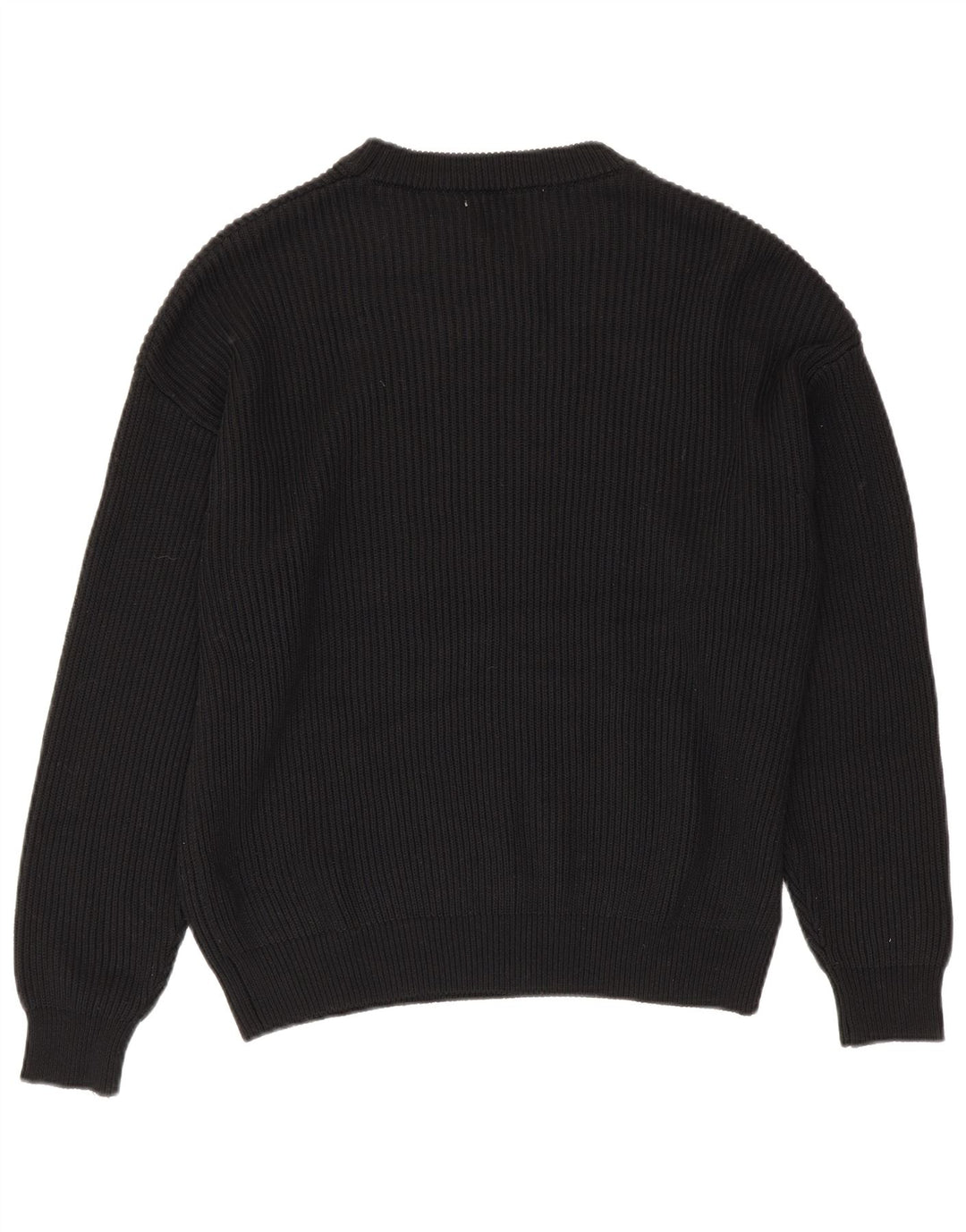 Zara Hombre Jersey Cuello Redondo Jersey Medio Negro Poliéster