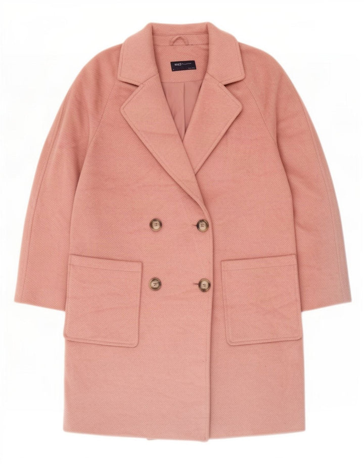 Marks & Spencer Abrigo extragrande con doble botonadura para mujer UK 10 Small Pink