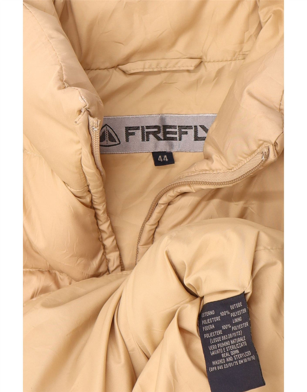 Chaleco acolchado Firefly Mujer IT 44 Poliéster beige medio
