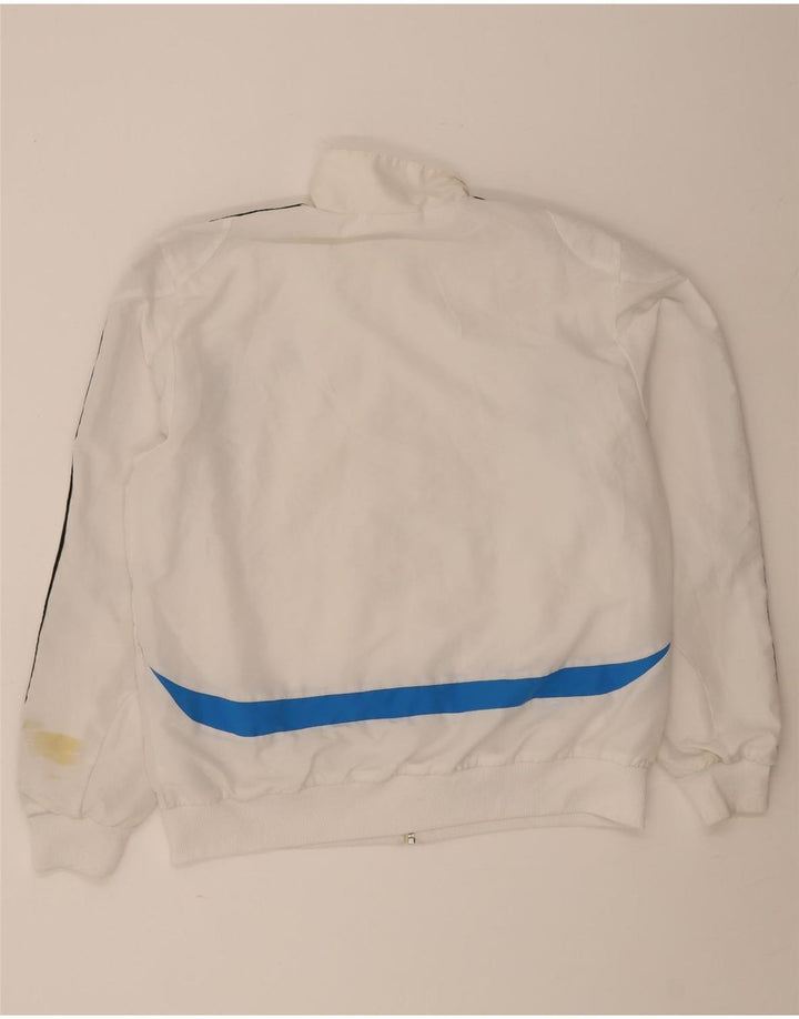 Adidas Hombre Chándal Top Chaqueta Grande Blanco Colorblock Poliéster