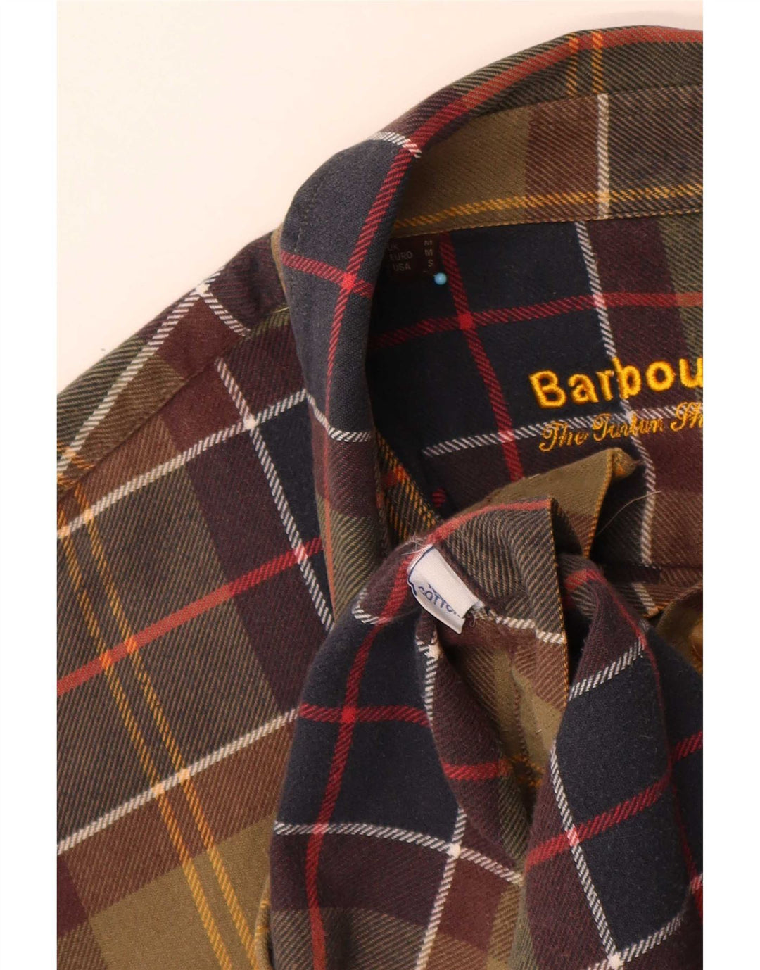Barbour Camisa De Franela Regular Fit De Algodón A Cuadros Verde Medio |