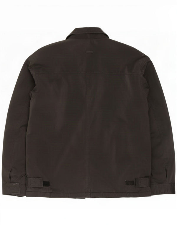 St. Chaqueta cortavientos Bernard para hombre de corte regular IT 52/54 XL Negro PVC