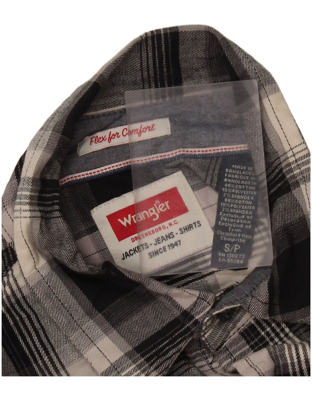 Wrangler Camisa De Franela De Corte Regular A Cuadros Para Hombre Algodón A Cuadros Negro Pequeño
