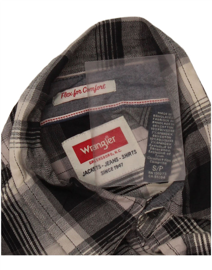 Wrangler Camisa De Franela De Corte Regular A Cuadros Para Hombre Algodón A Cuadros Negro Pequeño