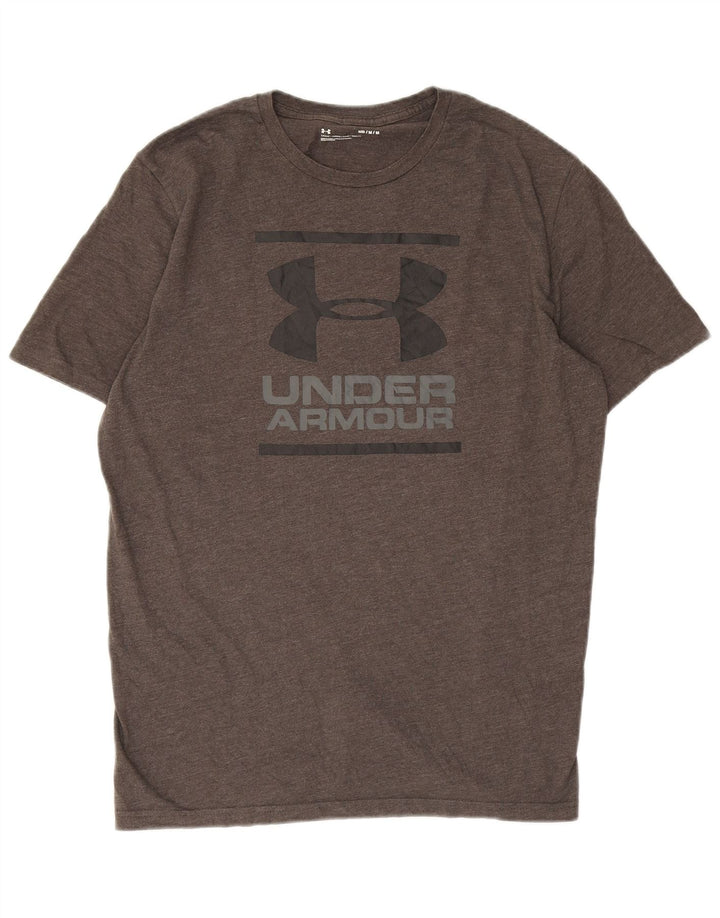 Under Armour Hombre Camiseta Gráfica Top Gris Medio