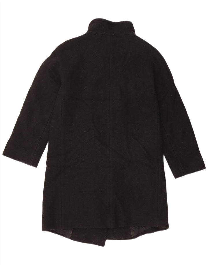 Massimo Dutti Abrigo Holgado Mujer EU 34 2XS Lana Negra