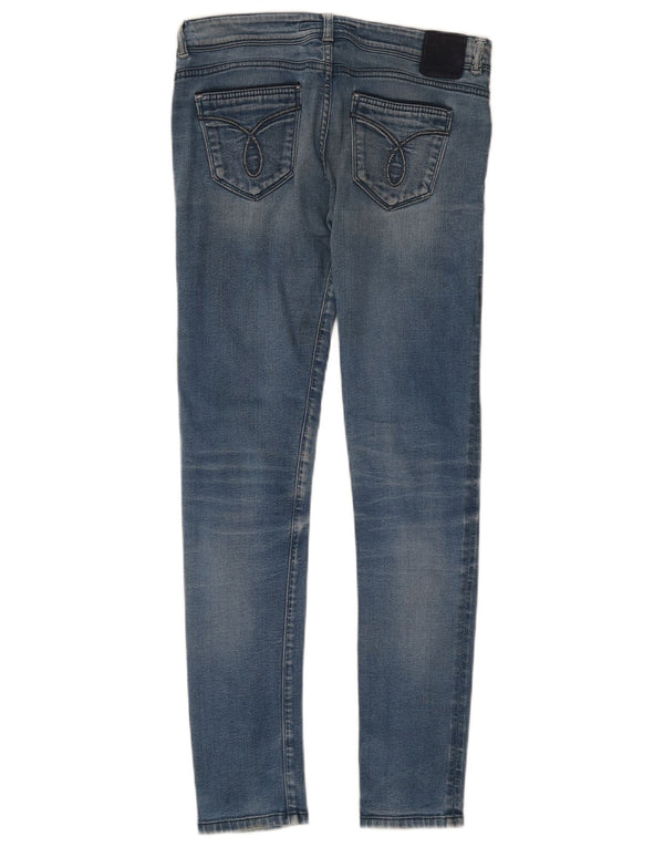 Vaqueros pitillo para mujer Calvin Klein W28 L30 Algodón azul