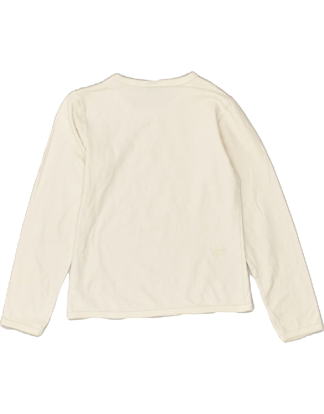 GEOX Girls Top Long Sleeve 8-9 Years Off White Cotton | Vintage Geox | Thrift | Second-Hand Geox | Used Clothing | Messina Hembry 