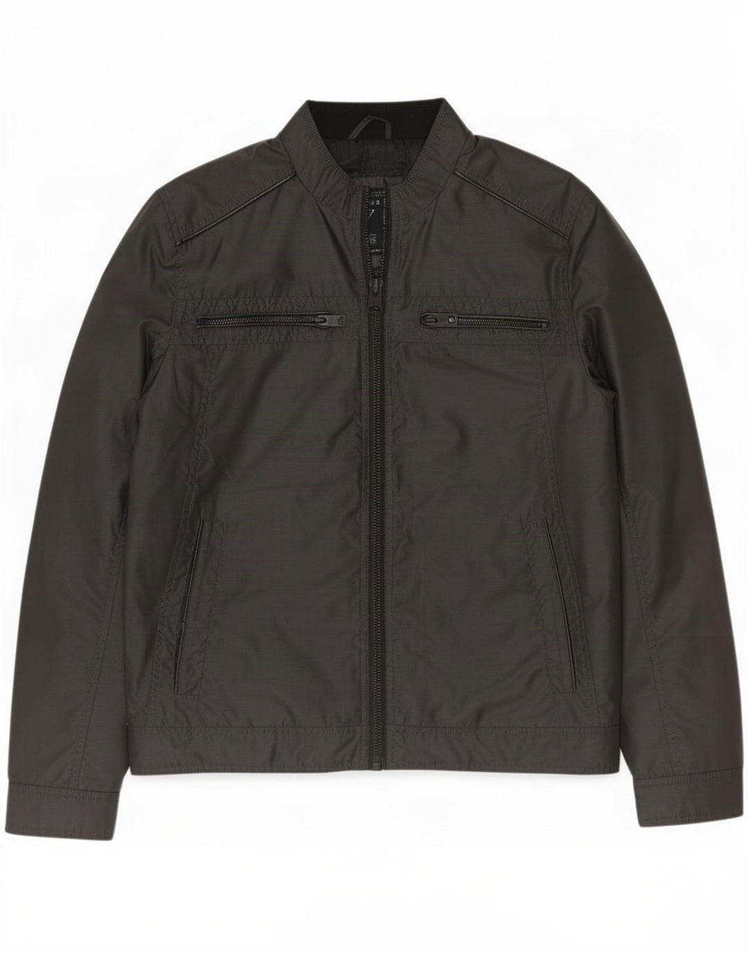 Guess Chaqueta Bomber para Hombre UK 38 Mediana Poliéster Negro