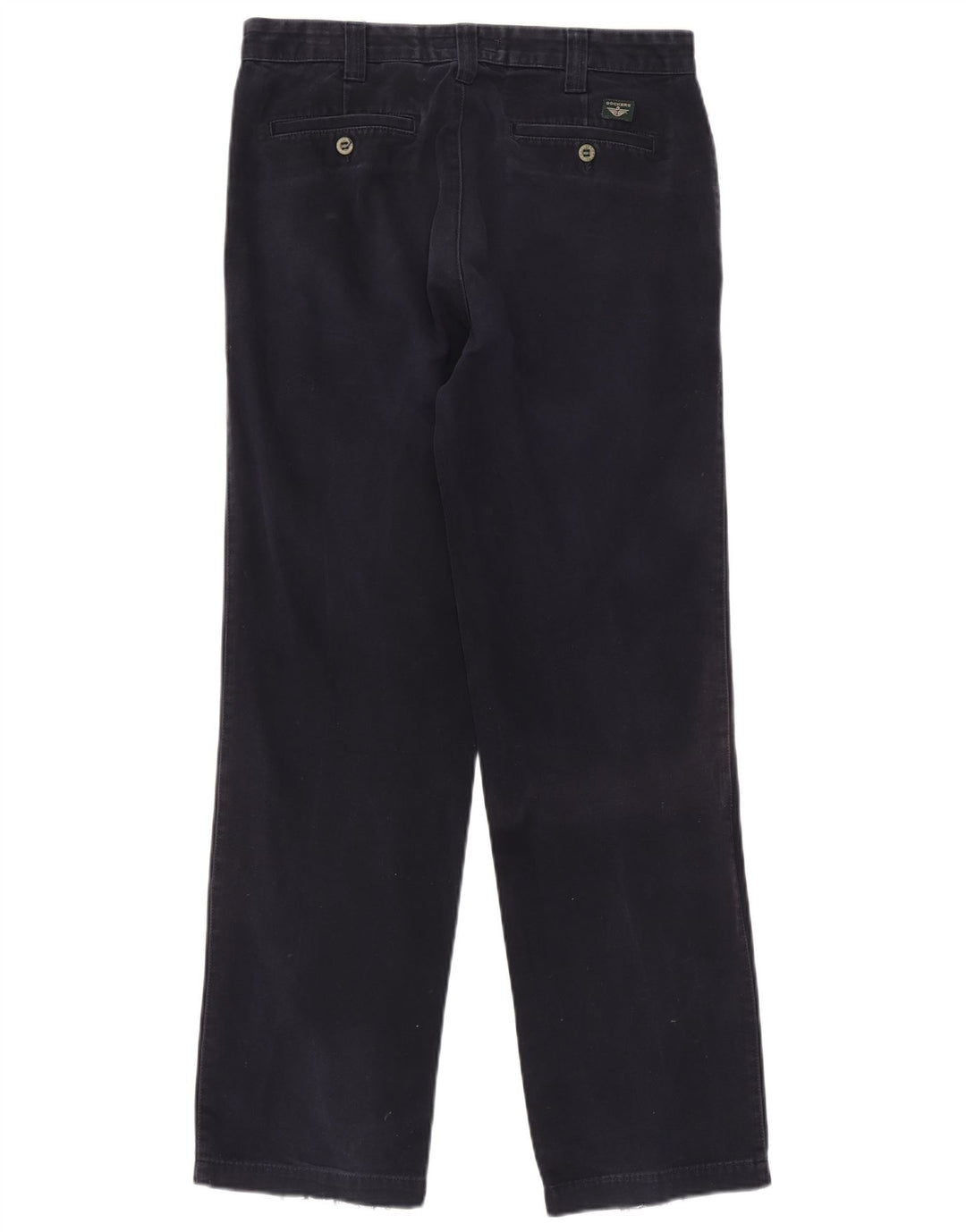 DOCKERS Pantalones chinos rectos color caqui para hombre W33 L32 Algodón azul marino