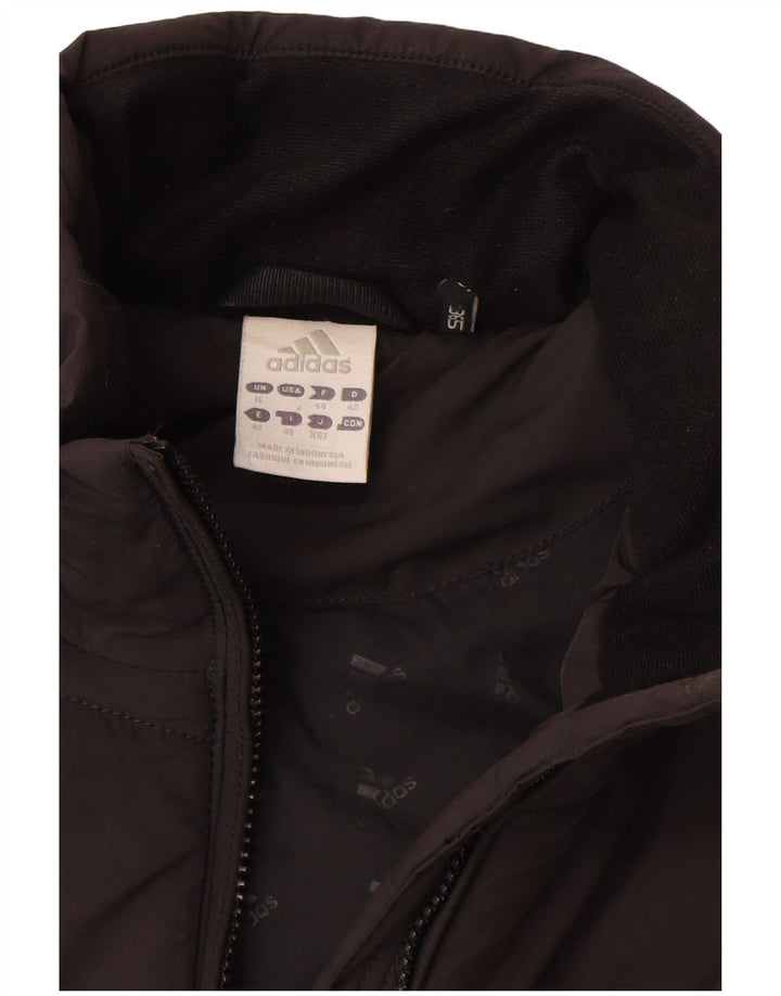 Adidas Mujer Clima 365 Chaqueta Acolchada UK 46 Grande Poliéster Negro