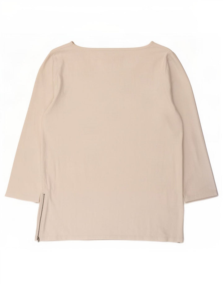 Gap Top para Mujer Manga 3/4 UK 44 Grande Algodón Blanco