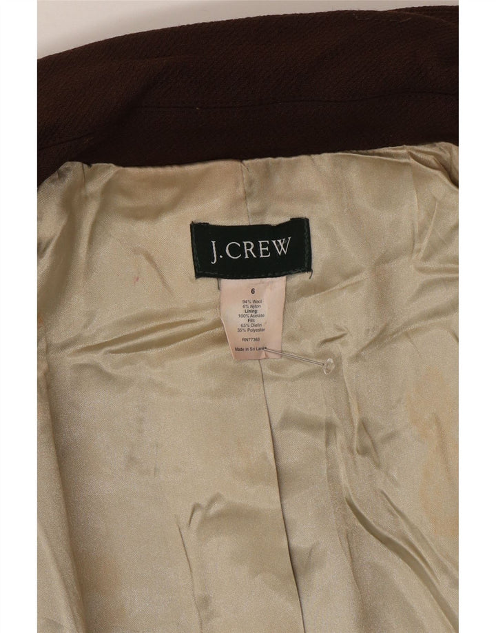 J. Crew Abrigo para mujer US 6 Lana marrón medio