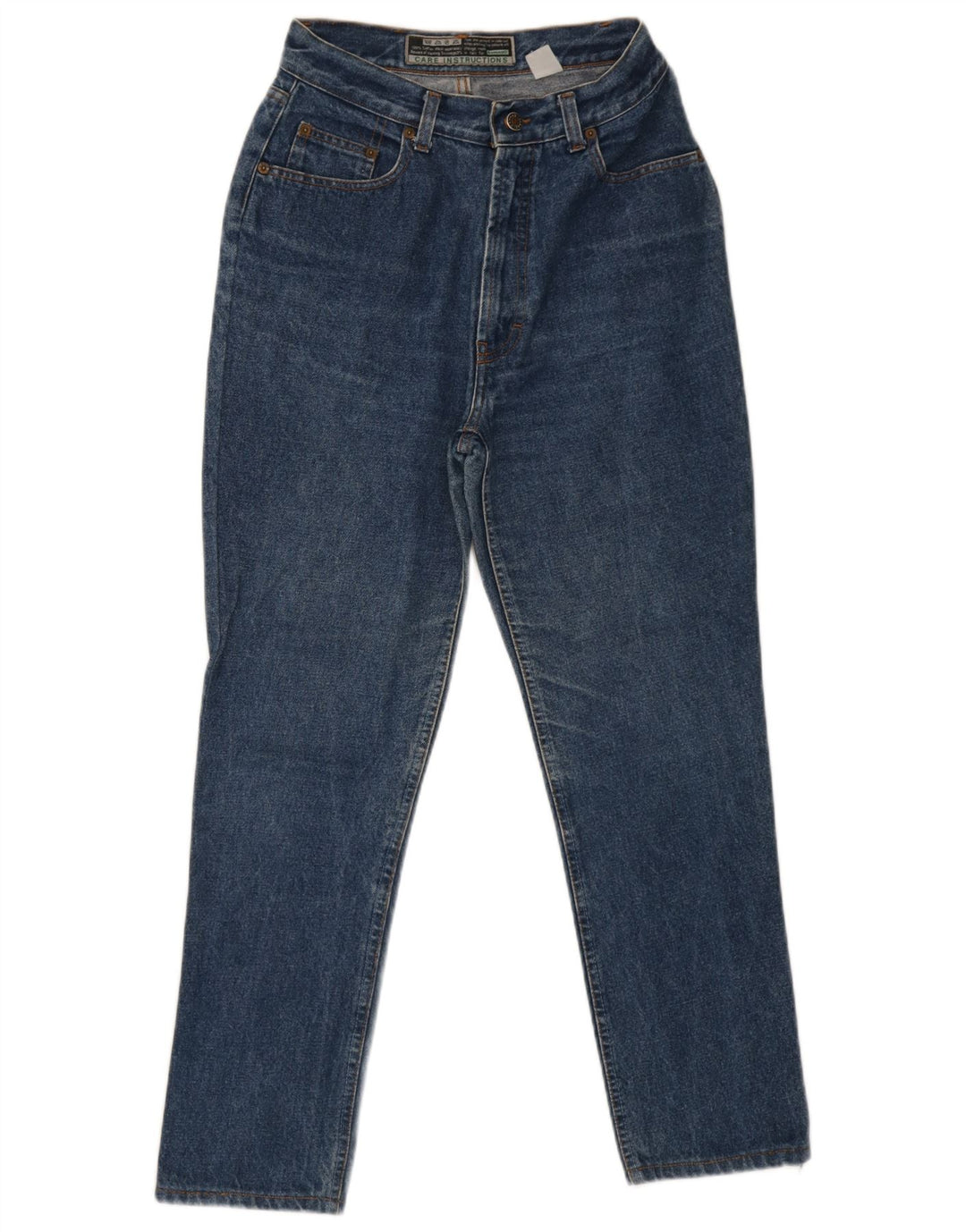Vaqueros Romanos De Talle Alto Y Slim Para Mujer W28 L27 Algodón Azul