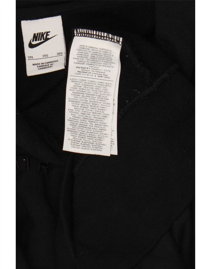 Nike - Sudadera con capucha para hombre, talla 3XL, algodón negro