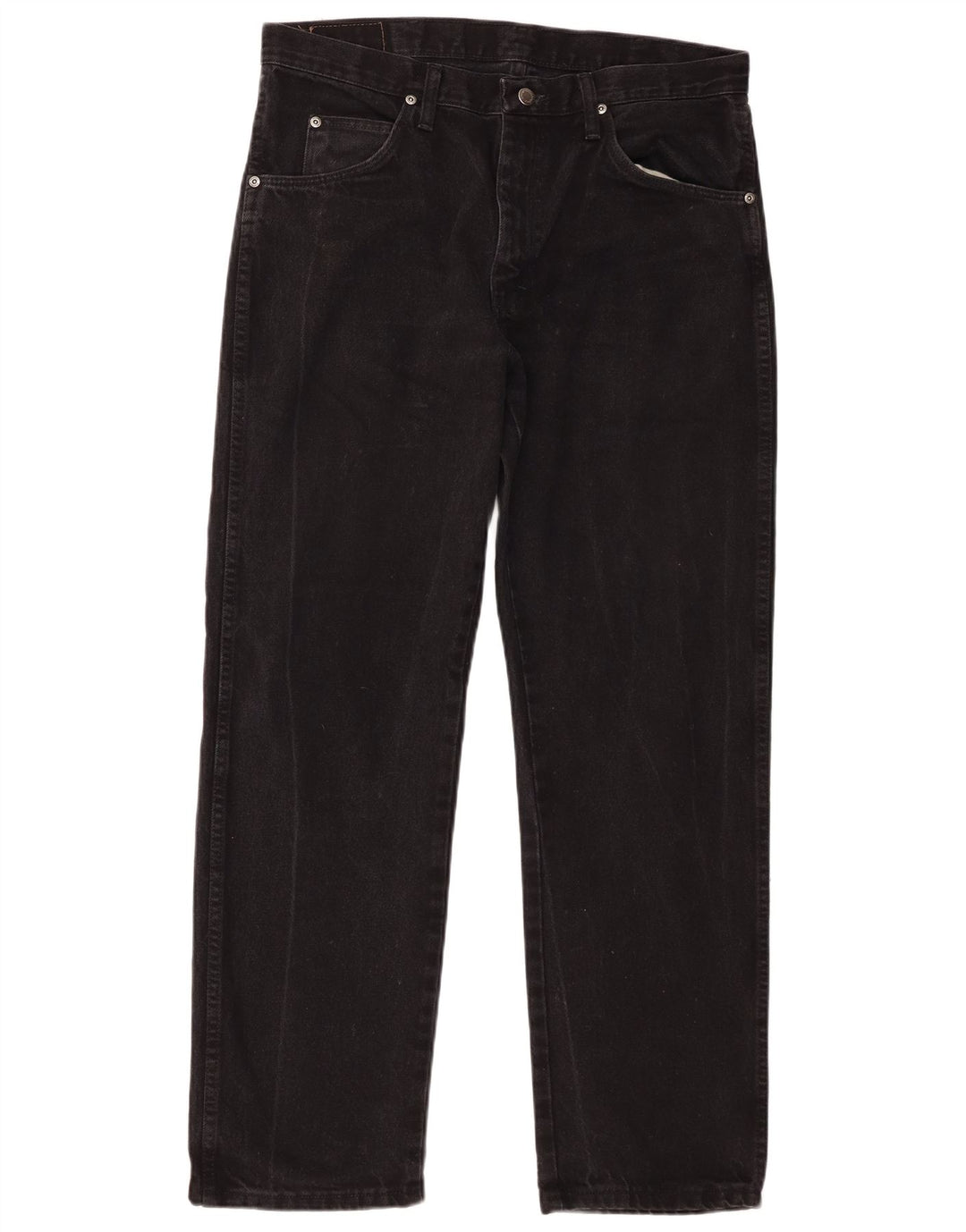 Wrangler Vaqueros rectos para hombre W34 L30 Algodón negro