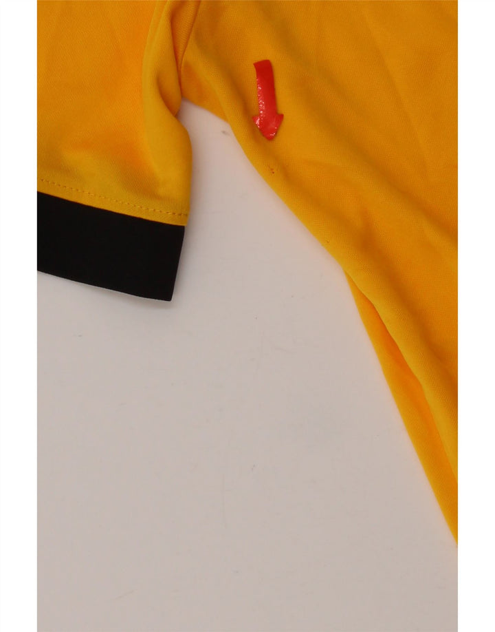 Camiseta Nike Dri Fit para hombre Poliéster color block amarillo medio
