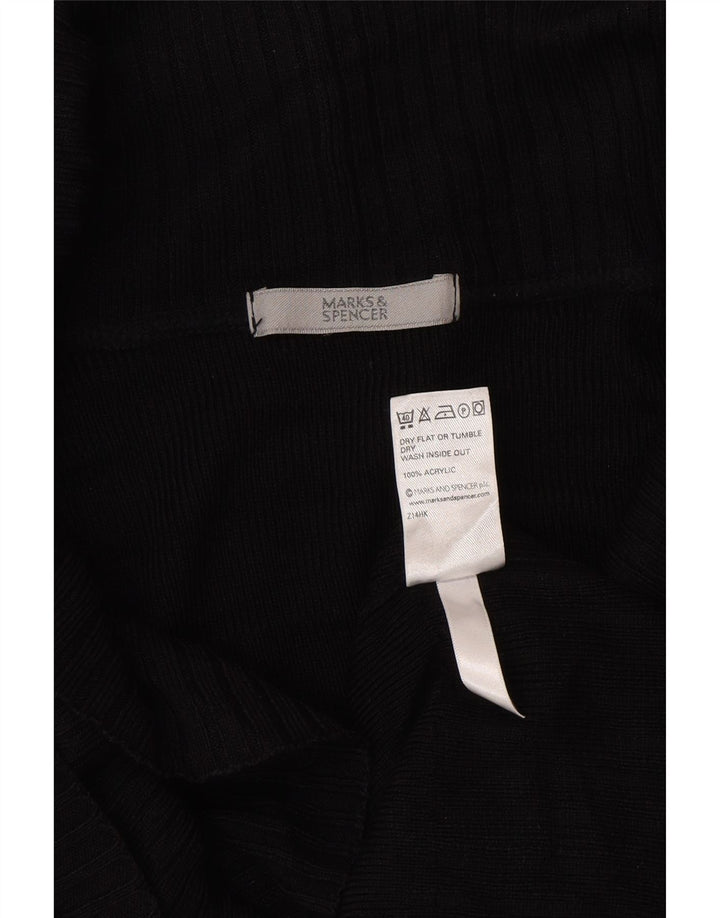 Marks & Spencer - Cárdigan para mujer, talla 40, tamaño mediano, acrílico negro
