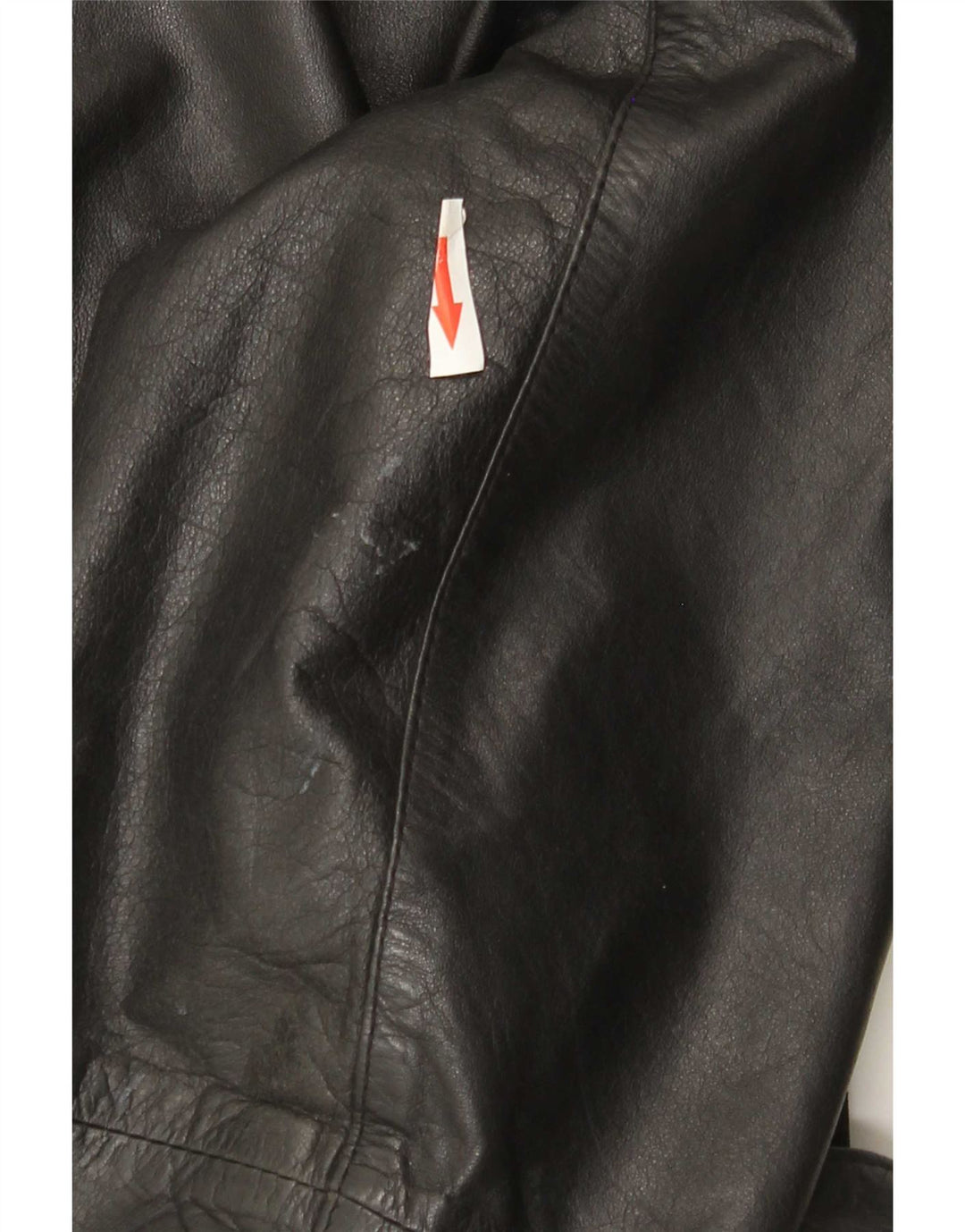 VINTAGE Chaqueta de cuero para mujer Reino Unido 16 Cuero negro grande