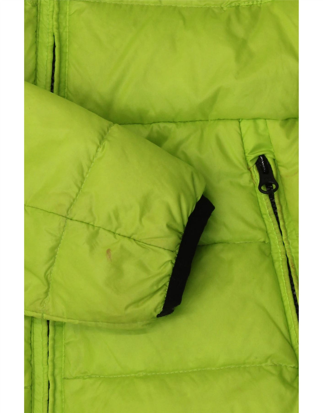 Blauer Mujer Crop Chaqueta Acolchada UK 10 Small Verde Poliamida