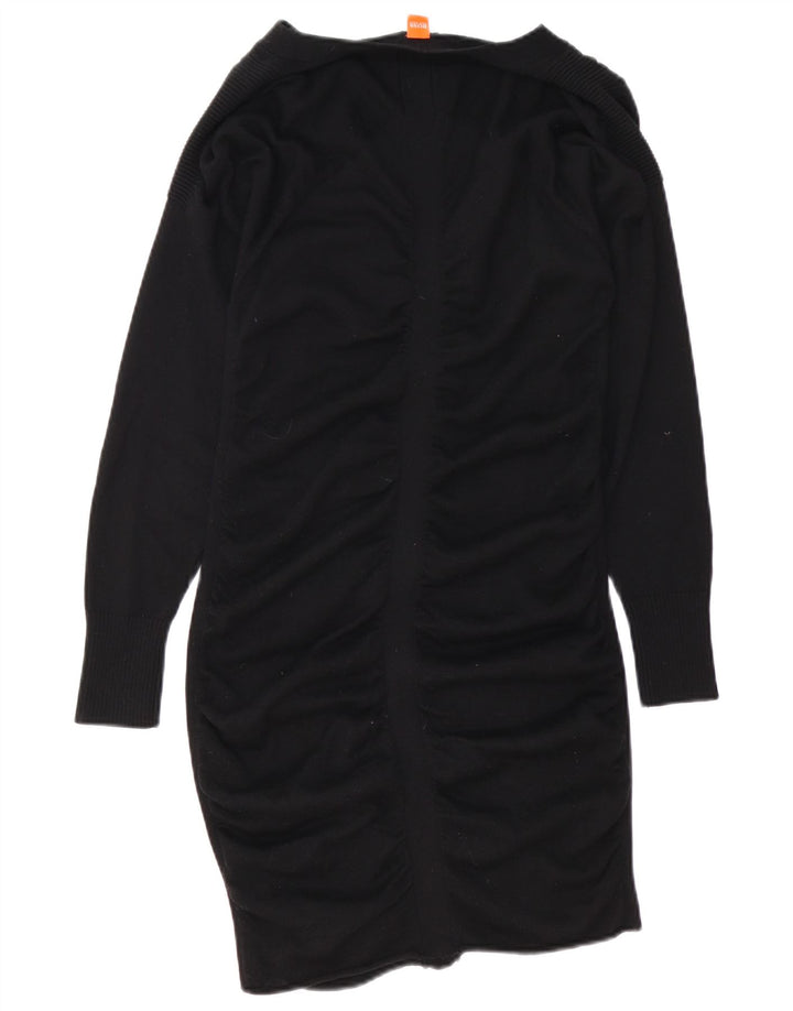 Hugo Boss Vestido ajustado para mujer Reino Unido 12 Mediano Lana negra