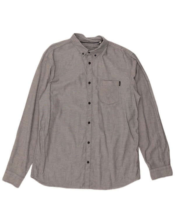 Camisa Jack & Jones Hombre Slim Fit XL Algodón Gris