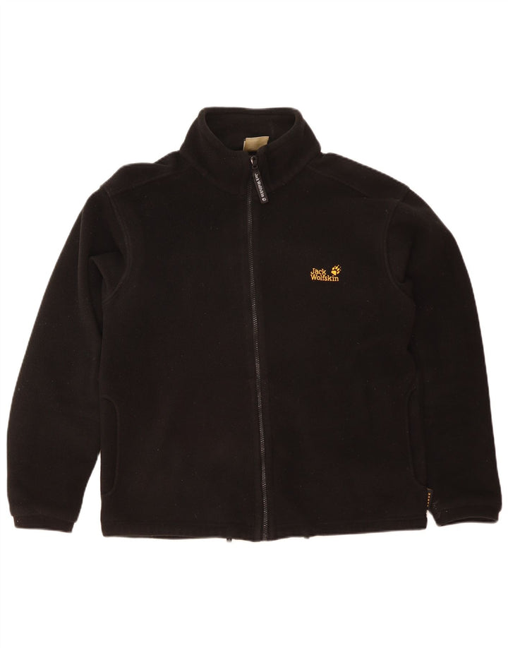 Jack Wolfskin Chaqueta Polar Hombre UK 36/38 Mediano Negro Poliéster