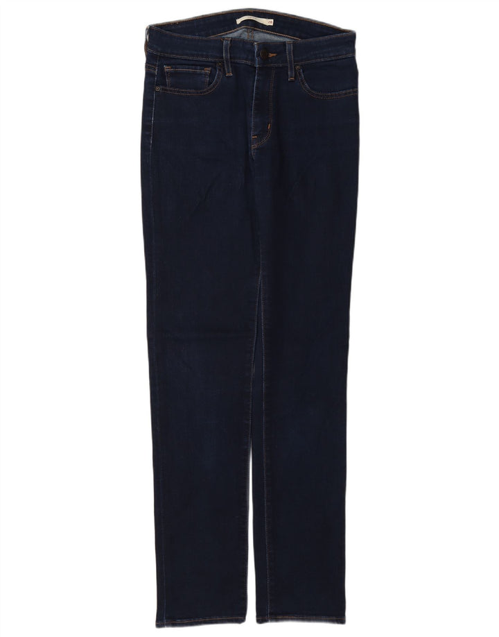 Levi's Mujer 712 Slim Jeans W28 L32 Algodón Azul Marino