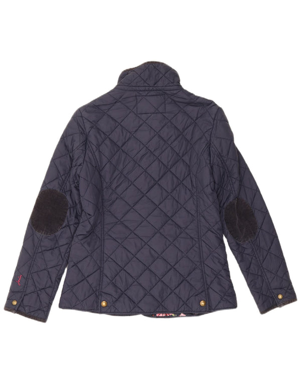 Joules Chaqueta acolchada para mujer UK 12 Medium Azul marino Algodón