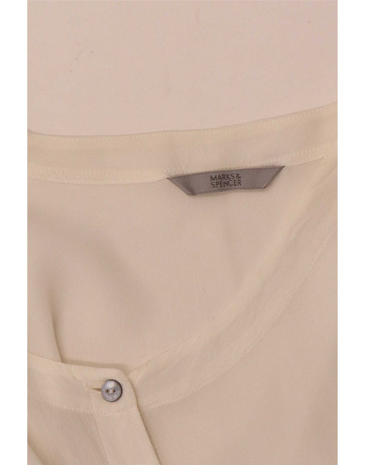 Marks & Spencer Blusa para mujer UK 46 Grande Blanco