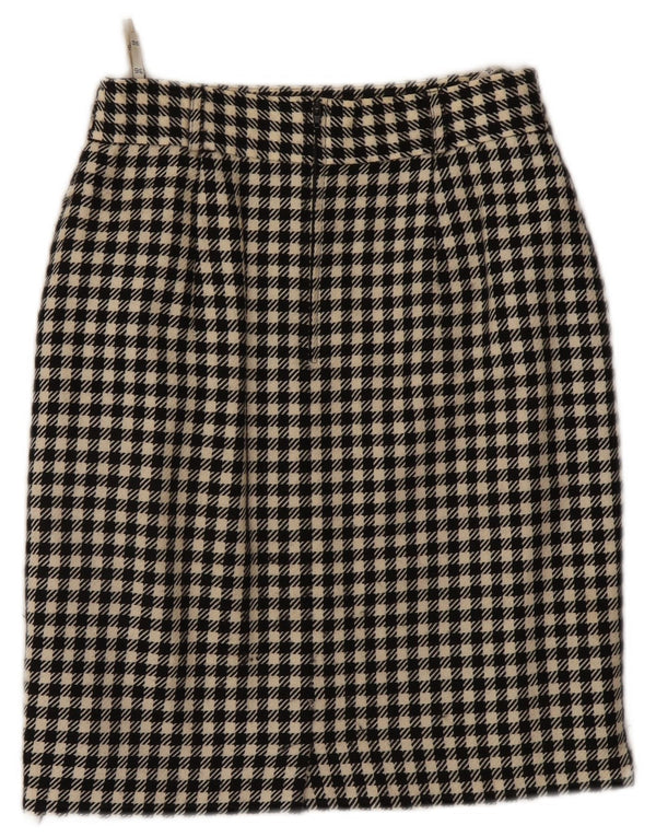 Gerry Weber Falda lápiz para mujer EU 36 Small W26 Lana de pata de gallo negra