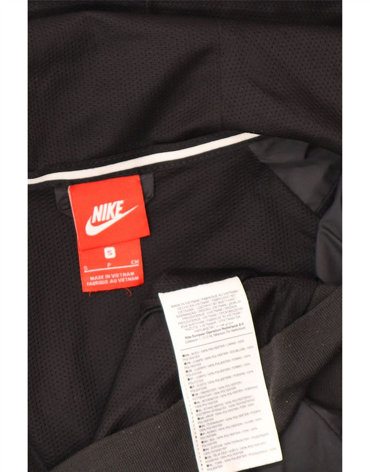 Nike Chaqueta impermeable con capucha para hombre UK 36 Small Poliéster negro