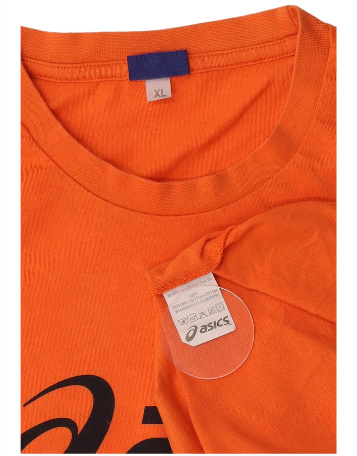 Asics Camiseta Gráfica Hombre Top XL Naranja Algodón