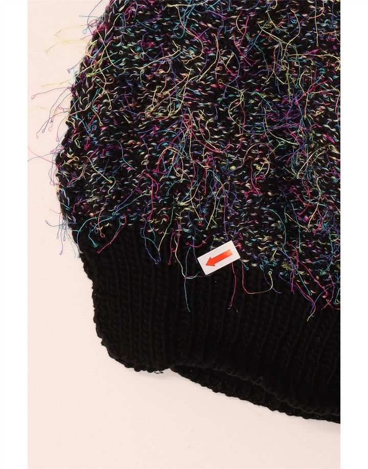 Vintage mujer oversize tortuga cuello jersey suéter Reino Unido 18 XL multicolor