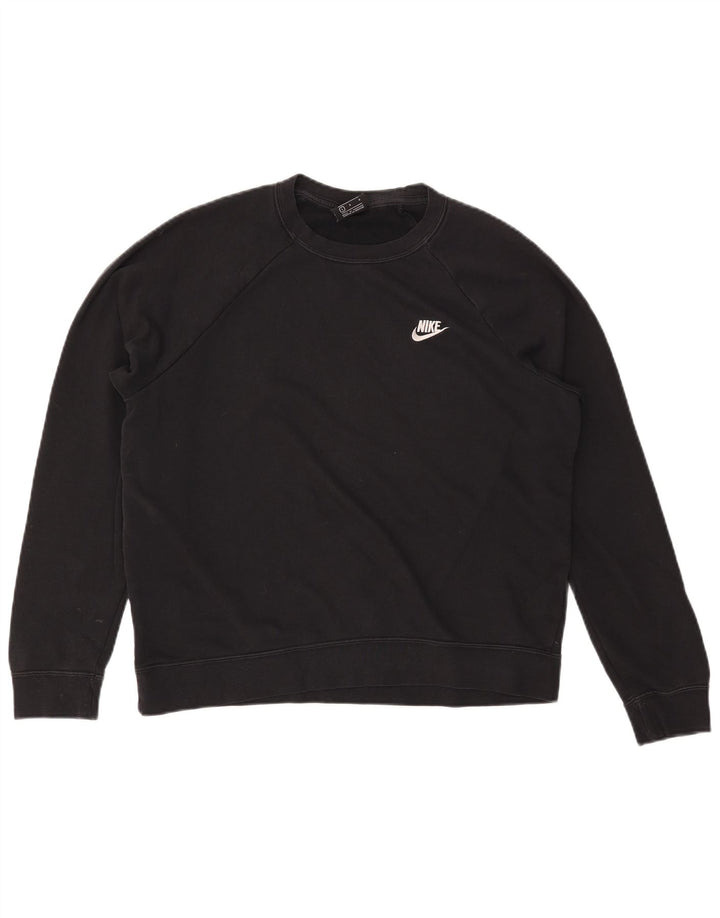 NIKE - Sudadera para mujer, talla 40, talla grande, algodón negro