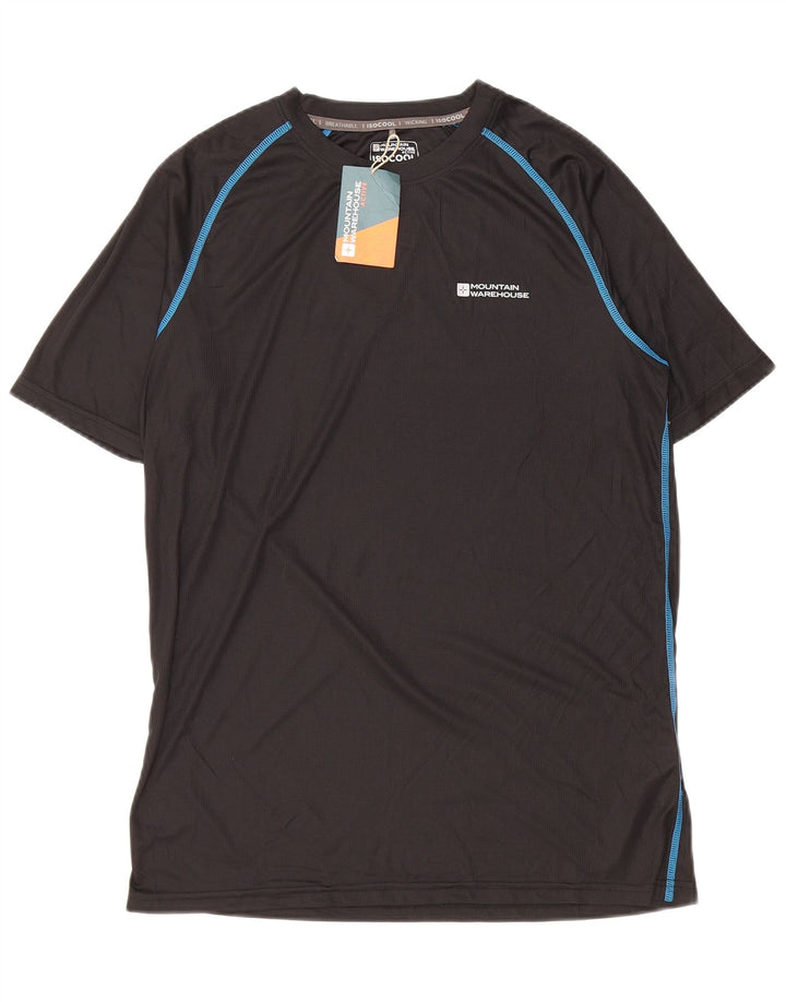 Camiseta para hombre Mountain Warehouse Top mediano negro poliéster