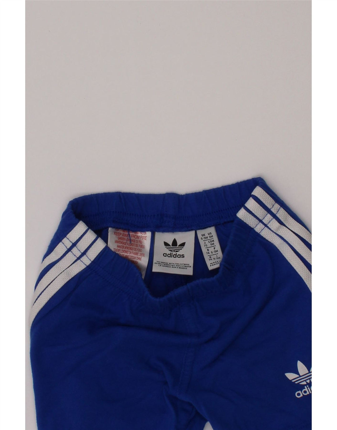 ADIDAS Pantalón corto deportivo para bebé niño 6-9 meses Algodón azul
