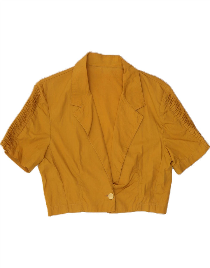 VINTAGE Womens 2 Piece Skirt Set UK 14 Medium W28 Yellow Vintage Vintage and Second-Hand Vintage from Messina Hembry 