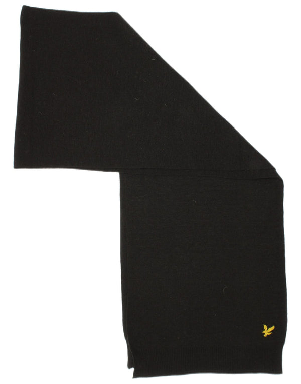 Lyle & Scott Bufanda rectangular para hombre Talla única Poliéster negro