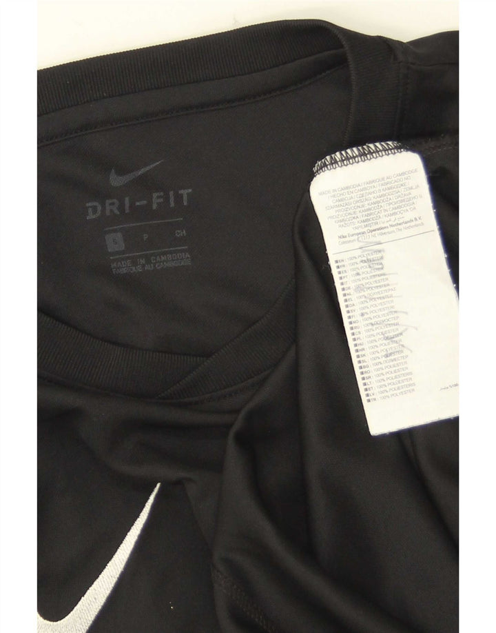 Nike - Camiseta Dri Fit para hombre, talla pequeña, poliéster negro