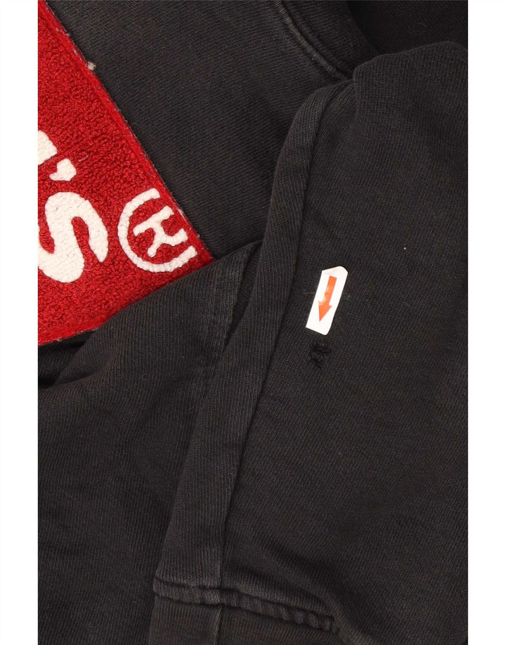 Levi's Hombre Sudadera Con Capucha Gráfica Jersey De Algodón Negro Mediano
