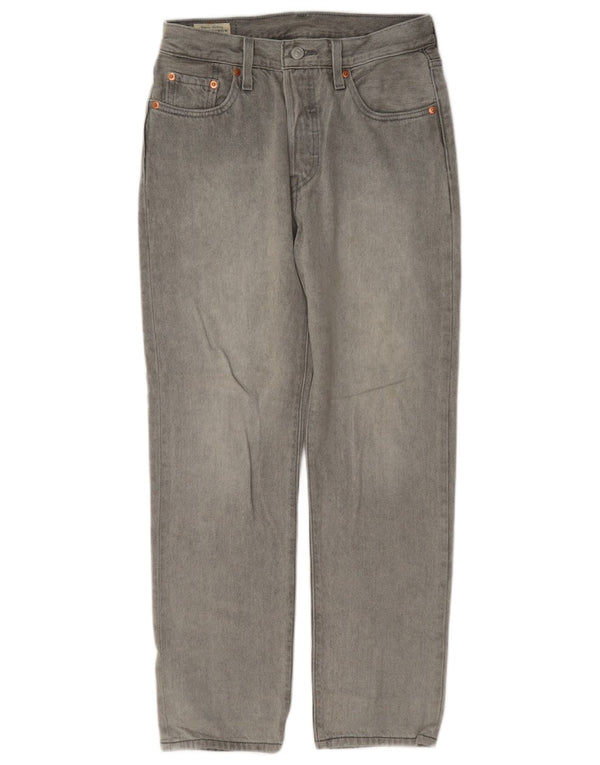 Vaqueros Levi's Mujer 501 Rectos W25 L28 Algodón Gris