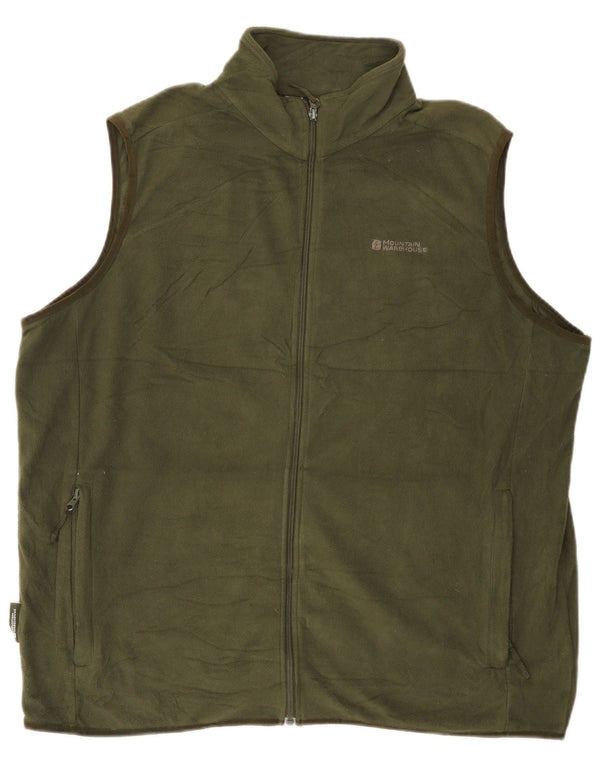 Chaleco polar para hombre Mountain Warehouse UK 42 XL Poliéster caqui
