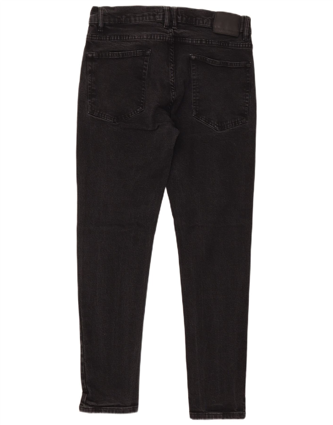 ZARA Vaqueros pitillo para hombre EU 44 Large W34 L30 Negro