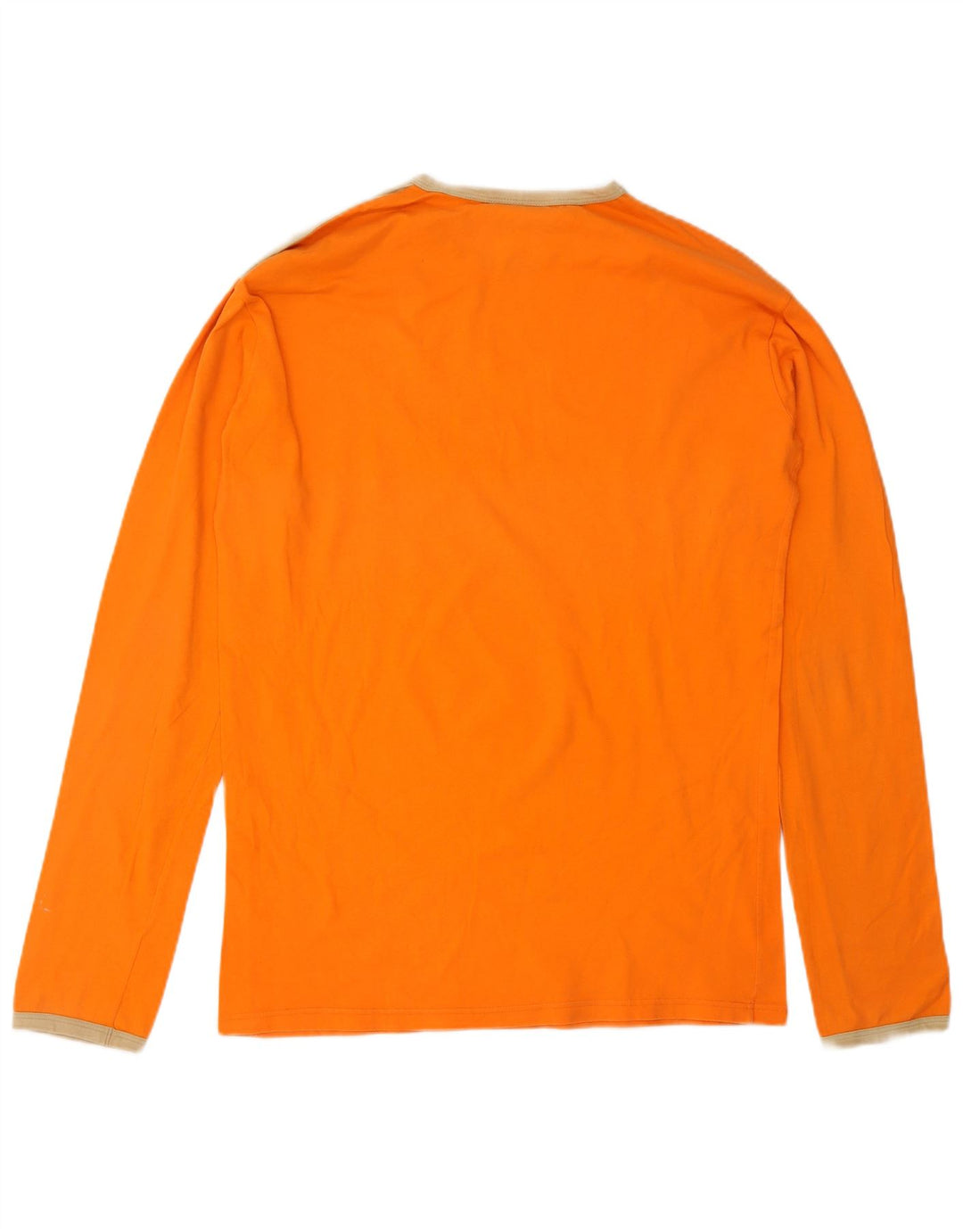 PUMA Camiseta gráfica de manga larga para hombre, tamaño grande, color naranja, algodón