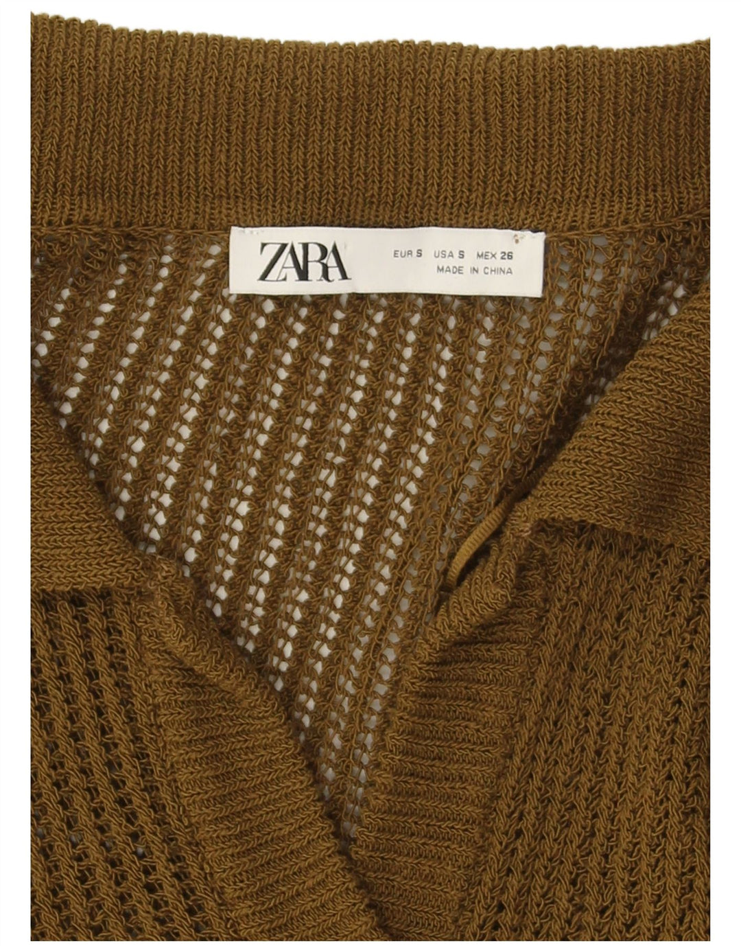 Zara Mujer Suéter Cárdigan Extragrande UK 10 Small Verde