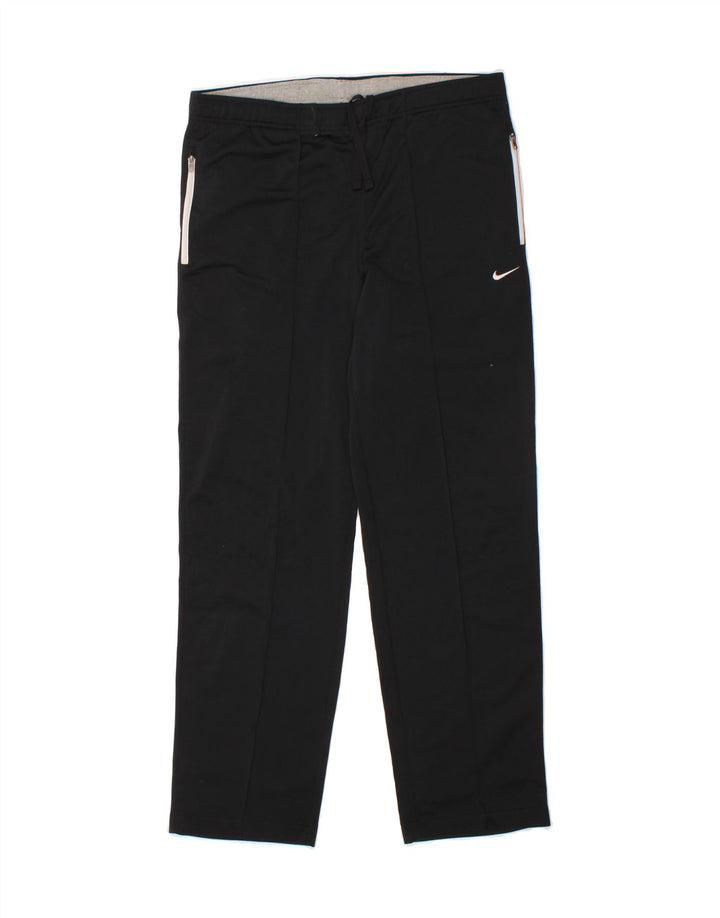 NIKE Mens Tracksuit Trousers UK 26/28 Small Black Polyester Vintage Nike and Second-Hand Nike from Messina Hembry 